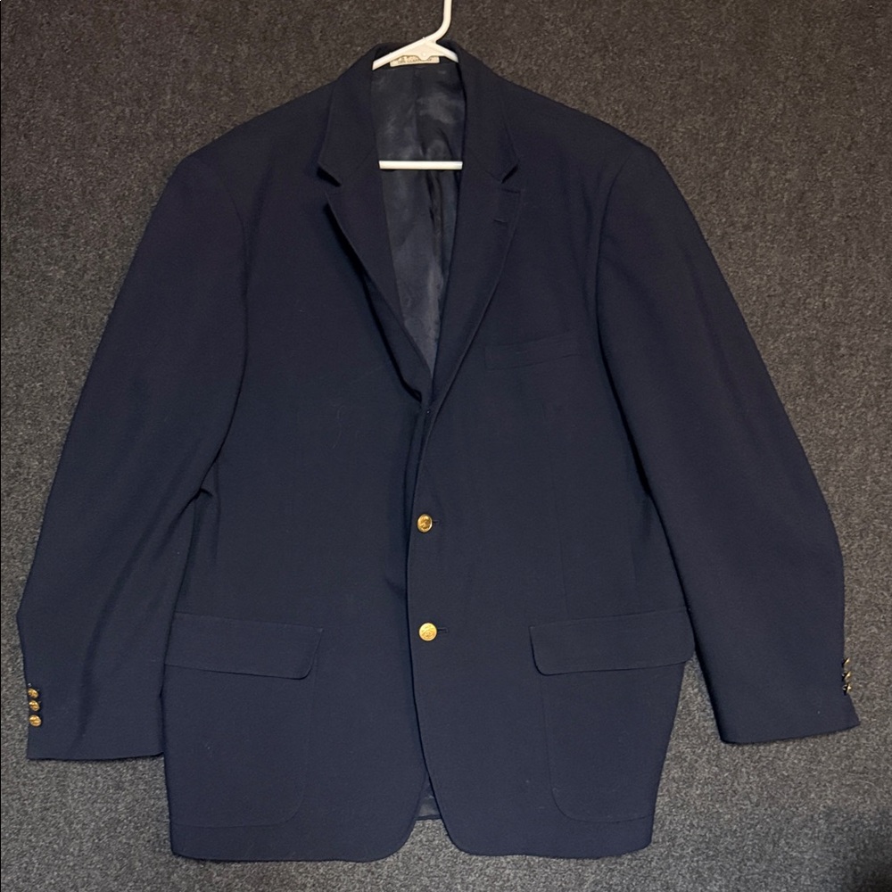 Vintage Orvis Navy Blazer with Gold‎ Buttons 46L